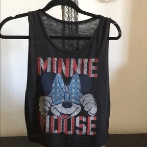 Minnie Mouse black tank top